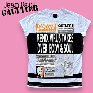 Jean Paul Gaultier Newspaper Remix T-Shirt